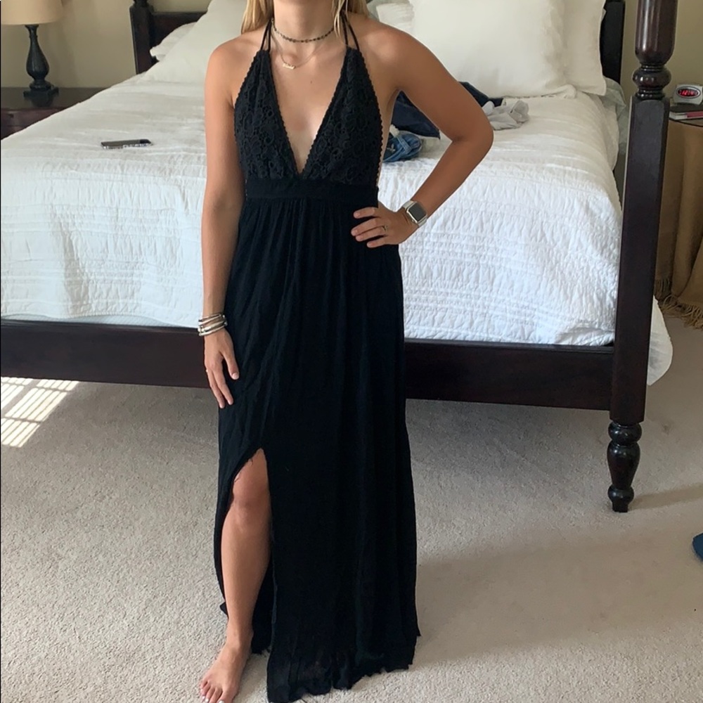 Back maxi dress